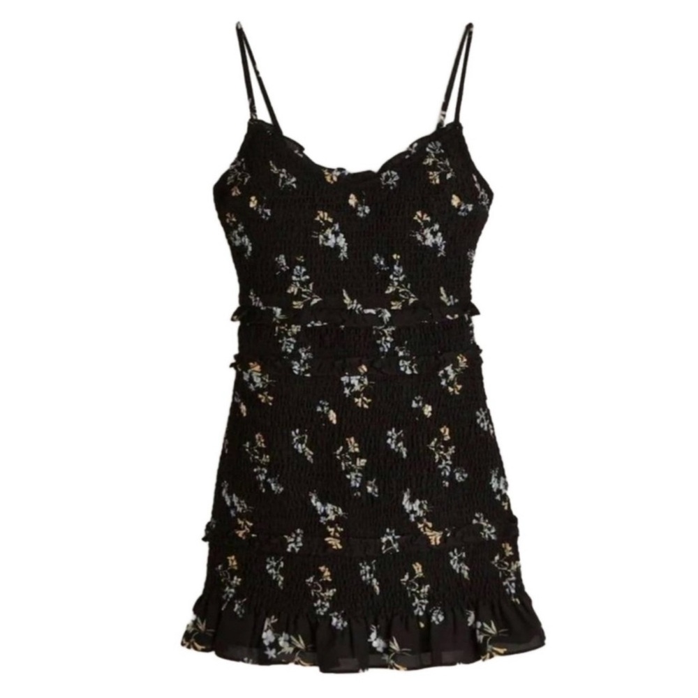 Abercrombie & Fitch Black Floral Mini Dress